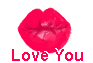 Gif animé bouche bisou